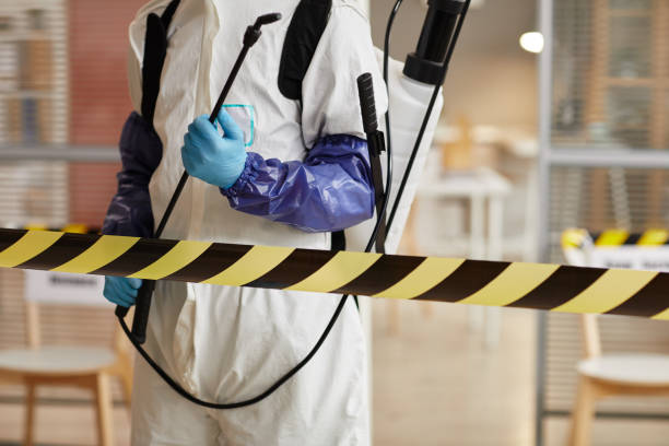Professional Biohazard technician working in Cumberland Center, ME